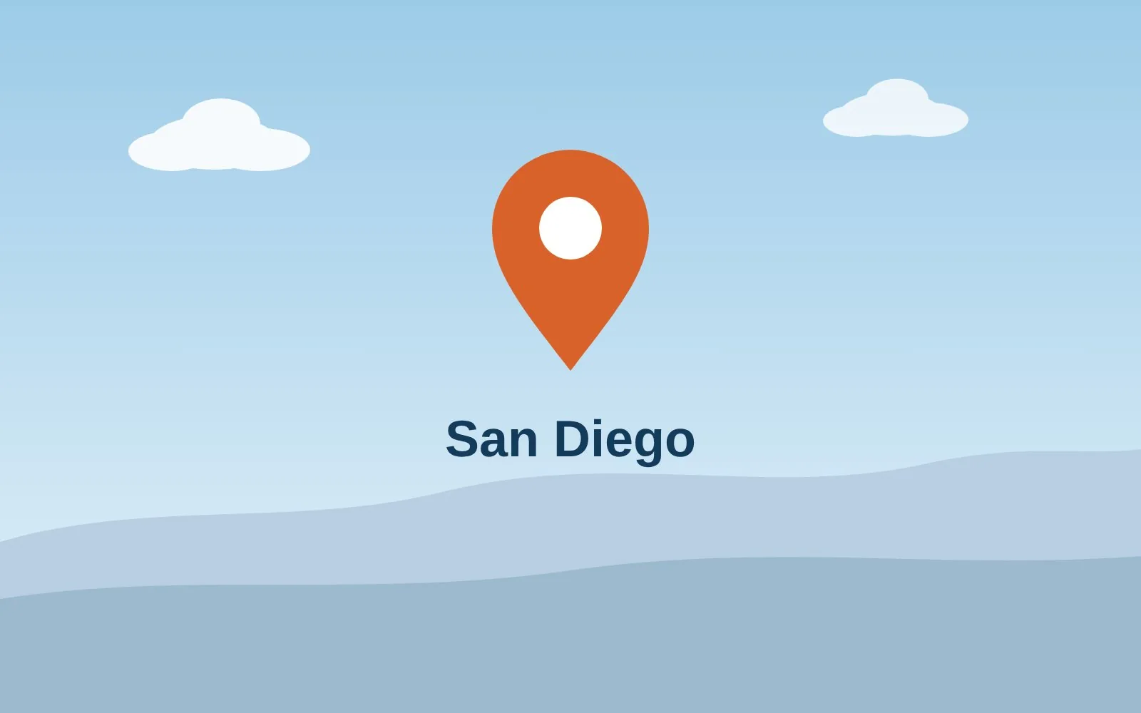 Map of San Diego, the Clear Sky Chimney & Air Duct service area